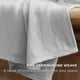 thumbnail image 3 of Manta Bedsure, 100% algodón, tamaño XL, para cama, color gris, 3 of 6