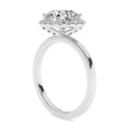 thumbnail image 4 of IGI Certified Solitaire Halo Engagement Rings For Women, 2.33 Carat (ctw) Round Lab Grown Diamond Promise Ring For Her In 18k Solid White Gold | F-G, VS-SI Quality Ring Size-9.5, 4 of 4