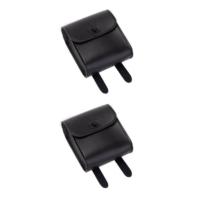 Speravity Bolsa Universal de gran capacidad para tarjetas de manillar de motocicleta, paquete frontal ajustable, organizador de motocicletas, Negro 2piezas