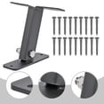 3-Pack Heavy Duty Pergola Brackets - Adjustable Roof Riser Beam Brackets For Patio Covers, Gazebos, Porches (Black)