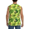 thumbnail image 4 of Gaeub Kiwi and Avocado Men's Sleeveless Muscle Shirts Workout Tank Tops, Odor Protection and Comfortable - 3X-Large, 4 of 8