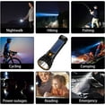 thumbnail image 4 of Solar Rechargeable Flashlights， Multi Function 1000 Lumens LED  With Emergency Strobe Light and 1200 Mah Battery, Emergency Power Supply and USB Charging Cable, Fast Charging, 4 of 6