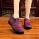 thumbnail image 1 of Botas de nieve para mujer Zapatos de invierno Botines de piel de felpa cálidos Zapatos planos sin co Abanopi borgoña/40, 1 of 7