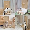 thumbnail image 6 of Vertical Sisal Cat Scratcher, 27.5'' L-Shaped Scratching Post, Upright Scratching Pad for Indoor Cats, Solid Wood Furniture Protector with Catnip, 6 of 6