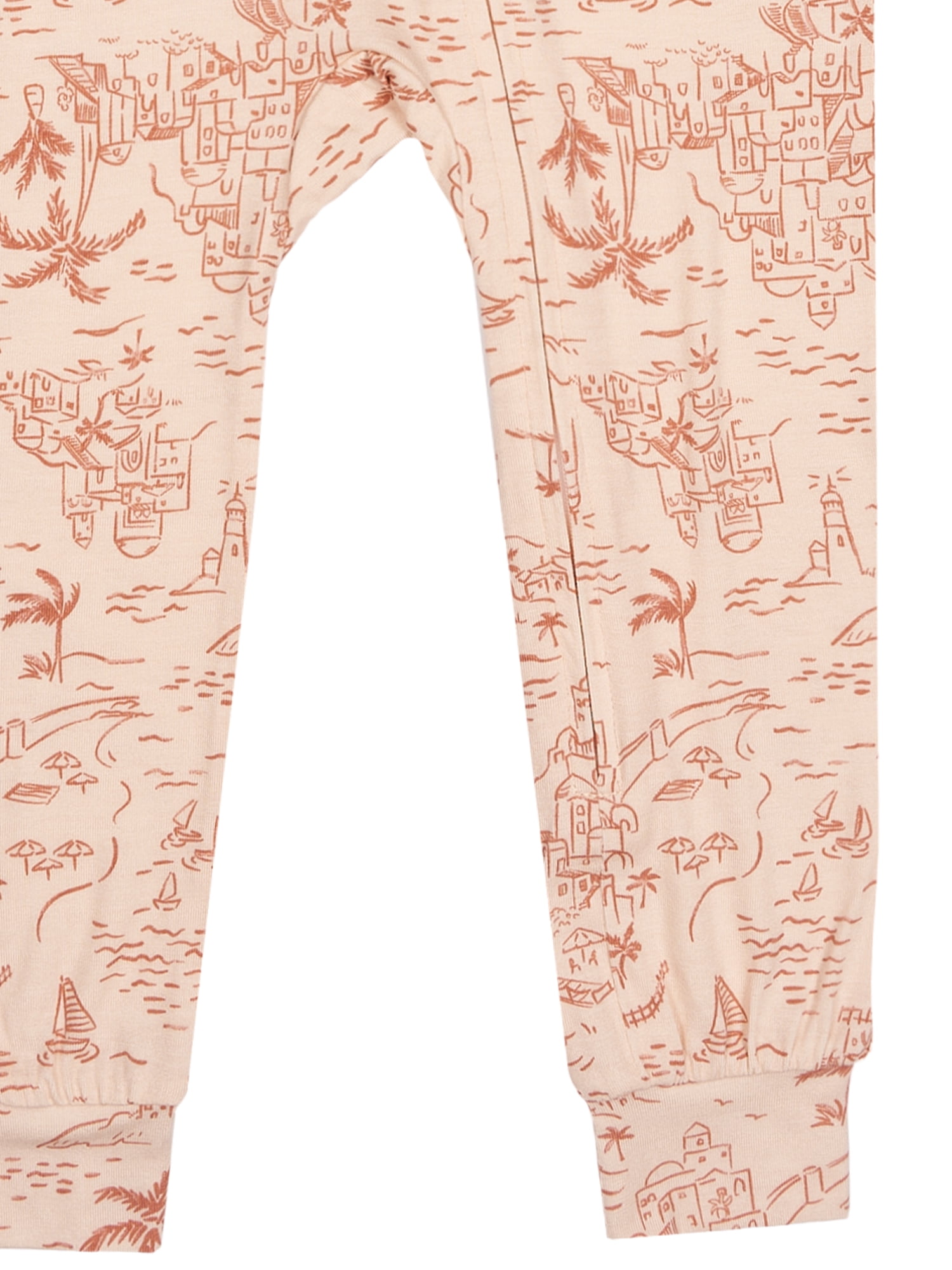 Modern Moments by Gerber Toddler Unisex Super Soft Livaeco Viscose One-Piece Pajama, Sizes 12M-5T