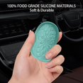 thumbnail image 6 of ZKAUTO Car Coasters for Cup Holders [4 Pack] - 2.75In Silicone Auto Mug Mats - Universal Non-Slip Recessed Car Interior Accessories - Teal Blue, 6 of 14