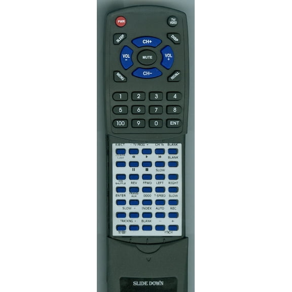 Replacement Remote for HITACHI 5616384, RT5616681, VTF90EM