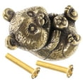 thumbnail image 5 of FRCOLOR Creative Panda Brass Door Knob for Cabinets Vintage Drawer Pull Modern Dresser Handle Brass Knob for Kitchen Cabinets and Drawers Home Furniture Knob Handle, 5 of 8