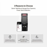 Genie Smart Wall Mount Garage Door Opener - 6172H-BO - Wi-Fi, LED Lighting, and Battery Backup