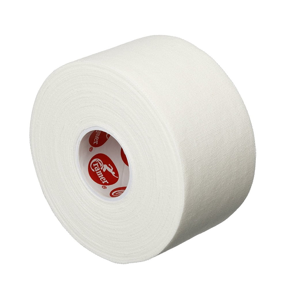 Cramer 950 Premium White Athletic Tape, Bulk Case of Rolls, .5" X 10