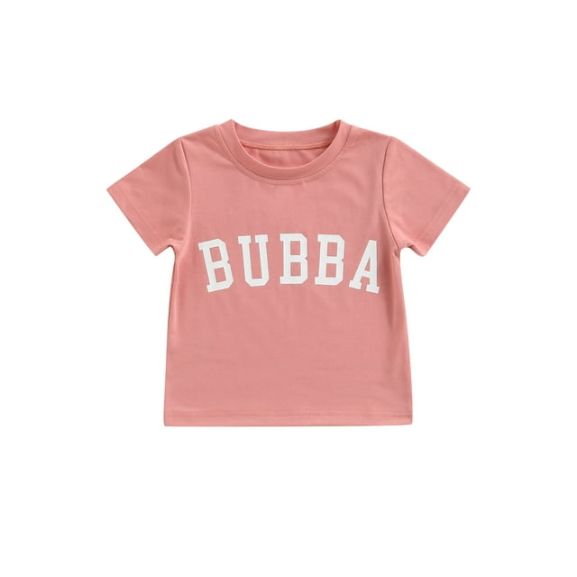 Kmbangi T-shirt pour Enfants Impression de Lettres à Manches Courtes Été à Col Rond Tops Respirants