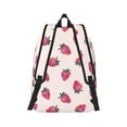 thumbnail image 3 of Balery Hand Drawn Strawberry Vintage Canvas Backpack for Men and Women - Large Capacity, Durable Travel Laptop Bag for School, Work, Hiking, and Outdoor Activities, 3 of 7