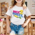 thumbnail image 2 of TZEWGL Cute Shirt For Child Back To School Season Printed Short Sleeve Clothing For Infnants size 4-5T, 2 of 7
