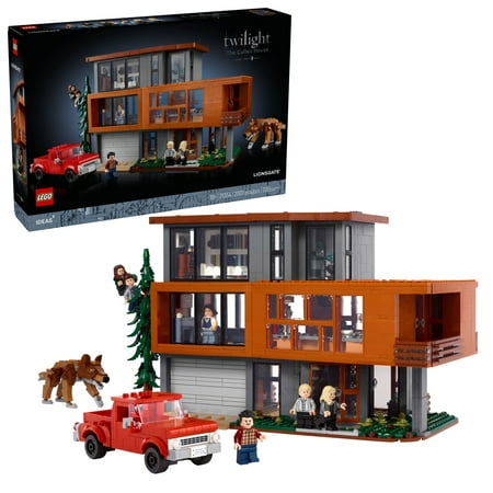 LEGO Ideas Twilight The Cullen House - Collectible Set for Adults 18  - DIY Fantasy Craft for Book Lovers - Edward, Bella, Jacob   4 More Minifigures - Gift Idea for Fans of the Movies - 21354
