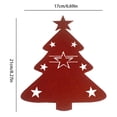 thumbnail image 3 of Soportes Para Cubiertos 20 piezas bolsas de cubiertos de estilo navideño portátiles para decoración (árbol de Navidad rojo), 3 of 8
