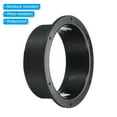 thumbnail image 4 of Uxcell 6" Duct Connector Flange ABS Ducting Airflow Tube Vent Connector Black, 4 of 6