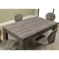 thumbnail image 3 of Monarch Specialties Dark Taupe Wood Contemporary Rectangular Dining Room Table, 3 of 4