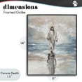 thumbnail image 4 of Stupell Industries Coastal Jesus on Water Black Framed Giclee Art, 11 x 14, by Elizabeth Medley, 4 of 8