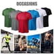 thumbnail image 4 of Camiseta deportiva para hombre cuello redondo manga corta elástica de secado rápido para correr, 4 of 8
