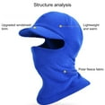 thumbnail image 6 of Joernso Riding Headgear Fully Cover High Elasticity with Brim Winter Keep Warm Full Face Neck Headgear for Outdoor, 6 of 8