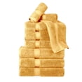 thumbnail image 2 of Superior 800 GSM Egyptian Cotton 9-Piece Heavyweight Towel Set, Gold, 2 of 10