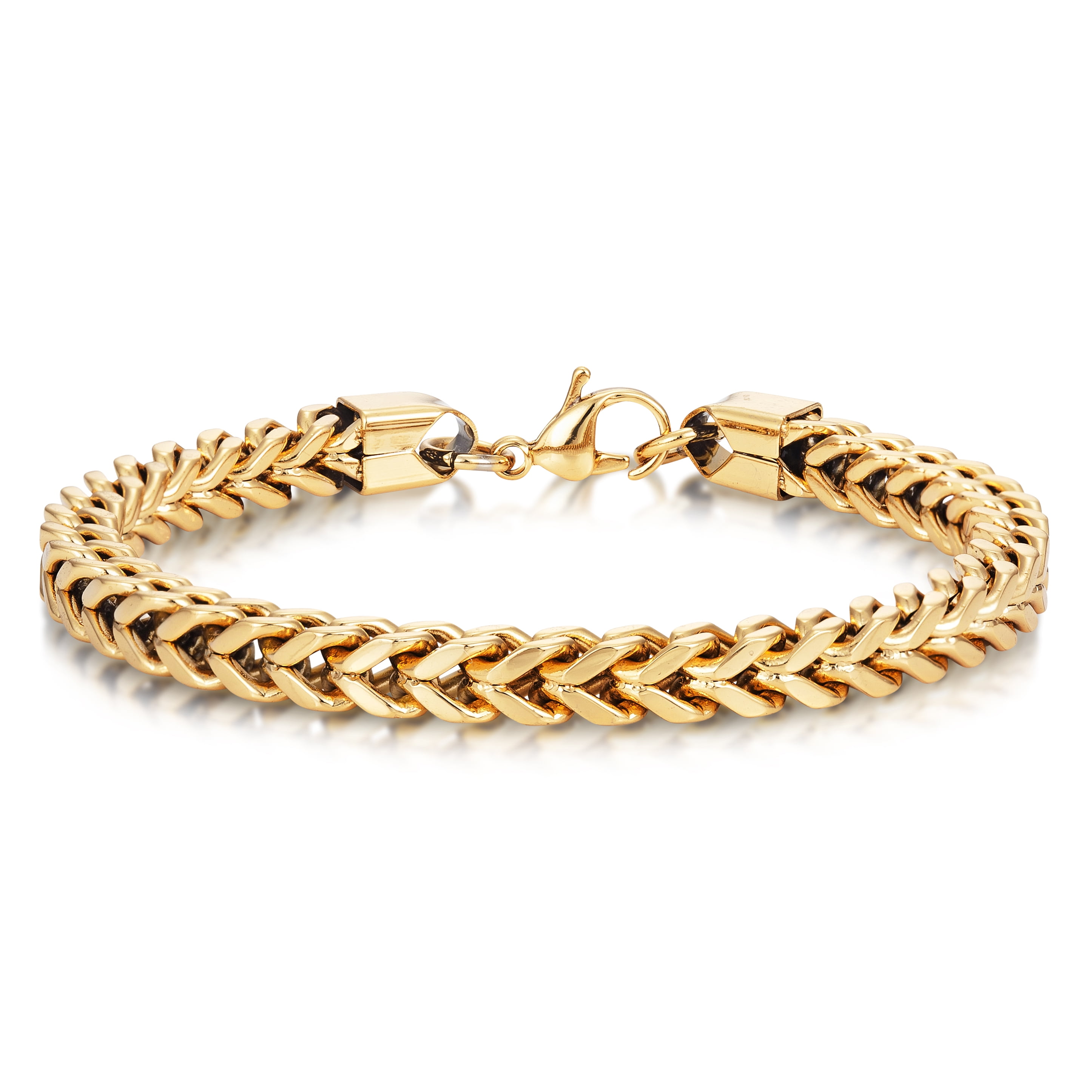 9 inch mens gold bracelets