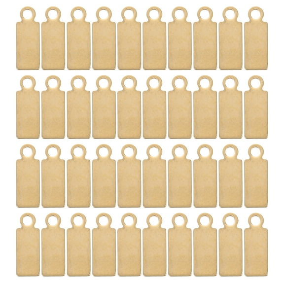 FRCOLOR 50pcs Jewelry Tags Rectangular Blank Metal Tags Diy Metal Tags Blank Stamping Pendant Diy Blank Pendants Stainless Steel Blank Tags