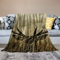 thumbnail image 2 of Orinice Deer Antlers Tall Grass Warm Lightweight Blanket Soft Fleece Blankets 3 Sizes All Seasons Sofa Decor Cow Gifts 50x60in, 2 of 6
