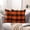 Orange and Black, variant on Pack of 2 Classic Farmhouse Buffalo Check Plaids Polyester Linen Soft Solid Grey and White Decorative Throw Pillow Covers Home Decor Outdoor Cushion Case for Sofa Bedroom 12 x 20 Inch