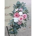 thumbnail image 4 of Artificial Wedding Arch Flowers (Pack of 2), Dusty Rose Wedding Flowers for Wedding Welcome Signs Floral Decorations and Wedding Reception Ceremony Decor (Dusty Rose & Pink & Ivory), 4 of 7