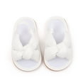thumbnail image 2 of Penkiiy Unisex Lightweight & Flexible Kids Casual Bowknot Embroidery Summer Sandals, White, 2 of 7