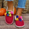 thumbnail image 3 of Chaussures pour Femmes Adultes Chaussures Décontractées pour Femmes à Enfiler Imprimé Chaussures Décontractées pour Femmes Bout Rond Chaussures Simples pour Femmes Chaussures Simples Décontractées à la Mode Chaussures pour Femme (Rouge, 9), 3 of 7