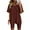 Red, variant on TrendVibe365 Soft Lounge Sets for Women Solid Color V Neck Short Sleeve Shirts and Shorts Cosy Loose Fit Pajamas Lounge Set Loungewear Summer Outfits
