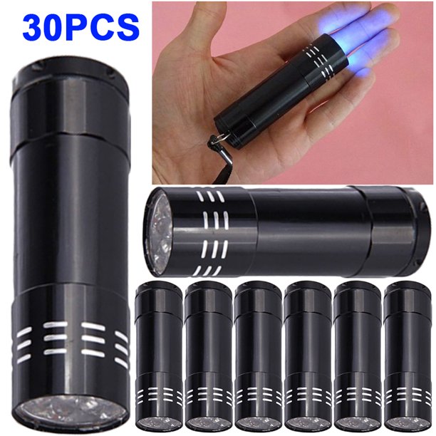 Antorcha UV 9 LED 50LM 395nm Lámpara Inspección Scorpion para Senderismo/Camping/hogar