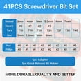thumbnail image 2 of 41PCS Security Bit Set,Screwdriver Bit Sets, 2 of 5