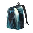 thumbnail image 1 of Easygdp Wolf Mochila de Lona Resistente para Laptop, Compatible con Laptops de 15 a 17 pulgadas, Ideal para Escuela, Trabajo y Viajes-Medium, 1 of 5