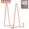 thumbnail image 6 of Rose Gold Decorative Plate Stand Holder Picture Frame Stand Easel Display Stand, 6 of 6