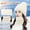 Beige, variant on Dyfzdhu Fashion Women Winter Knit Hat Ball Collar Set Thick Warm Solid Earmuff Beige