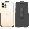 thumbnail image 6 of BELTRON Belt Clip Holster Compatible with Apple Clear Case for iPhone 12 Pro Max with MagSafe - Features: Built in Kickstand Holster Only, Case is NOT Included, 6 of 8