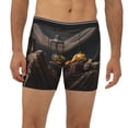 thumbnail image 2 of Picia Modern Skull Sisters Pattern Men's Athletic Long Leg Briefs , Performance Stretch Underwear，Moisture-Wicking, 2 of 7