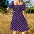 thumbnail image 5 of Phoix Retro Ball - Purple Sleeveless Dress Prom gown Summer dresses for wom Dress, 5 of 7