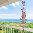 thumbnail image 5 of 36" Garden Angel Wind Chimes Outdoor Indoor Decor With 4 Aluminum Tubes 6 Bells 7 Angels Mobile Romantic Wind Catcher Angel Windchimes for Home, Xmas Mom Gifts, Balcony, Festival, Garden Decor, 5 of 8