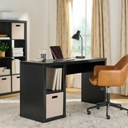 Better Homes & Gardens Cube Storage Desk, Solid Black