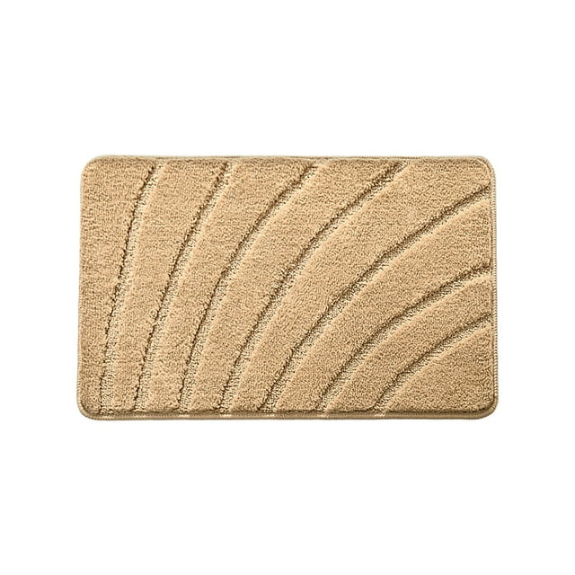 Non Slip Bathroom Mat Absorbent Floor Mat for Entrance Bedroom Carpet Soft Washable Polyester Home Use