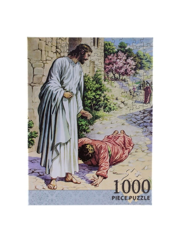 Jesus, Friend of Sinners 1000 Piece Jigsaw Puzzle for Adults Indoor Family Activity, 500 x 750 mm