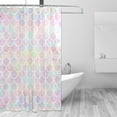 thumbnail image 2 of Coolnut Shower Curtains Colorful Mermaid Scales Polyester Waterproof Bath Curtain for Bathroom Kids Bathroom Decor 72 x 72 Inches, 2 of 5