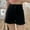 Black, variant on CHUOU Womens High Waisted Denim Shorts Summer Fold Hem Casual Button Down Baggy Jean Shorts with Pockets