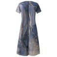 thumbnail image 5 of Vestido de jersey con cuello en V y manga corta estampado a la moda de verano para mujer Pompotops  ghjkhdj17442, 5 of 5