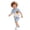 Blue, variant on Baby Boy Outfits Patchwork Print Lapel Short Sleeve Polo Shirt Top And Shorts 2 Piece Casual Wear Boys' Clothing Sets Size 12-18 Months