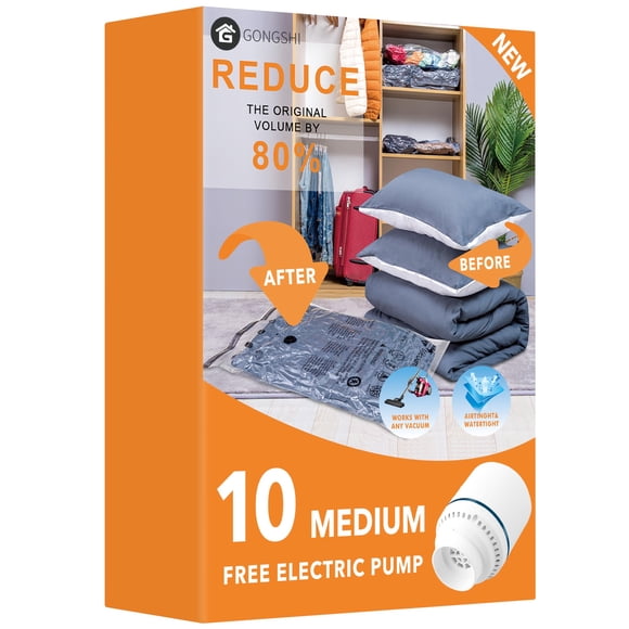 Bolsas de almacenamiento al vacío GONGSHI Medimu con bomba eléctrica x10